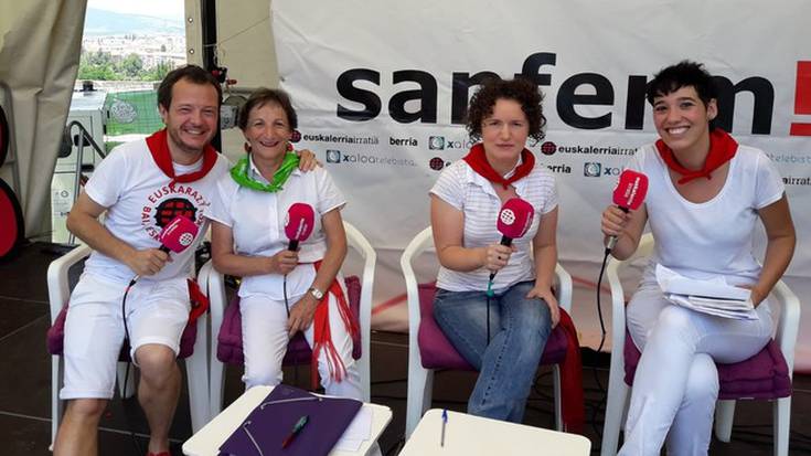 'Sanfermintza' saioa, egunero, Herri Sanferminen gunetik