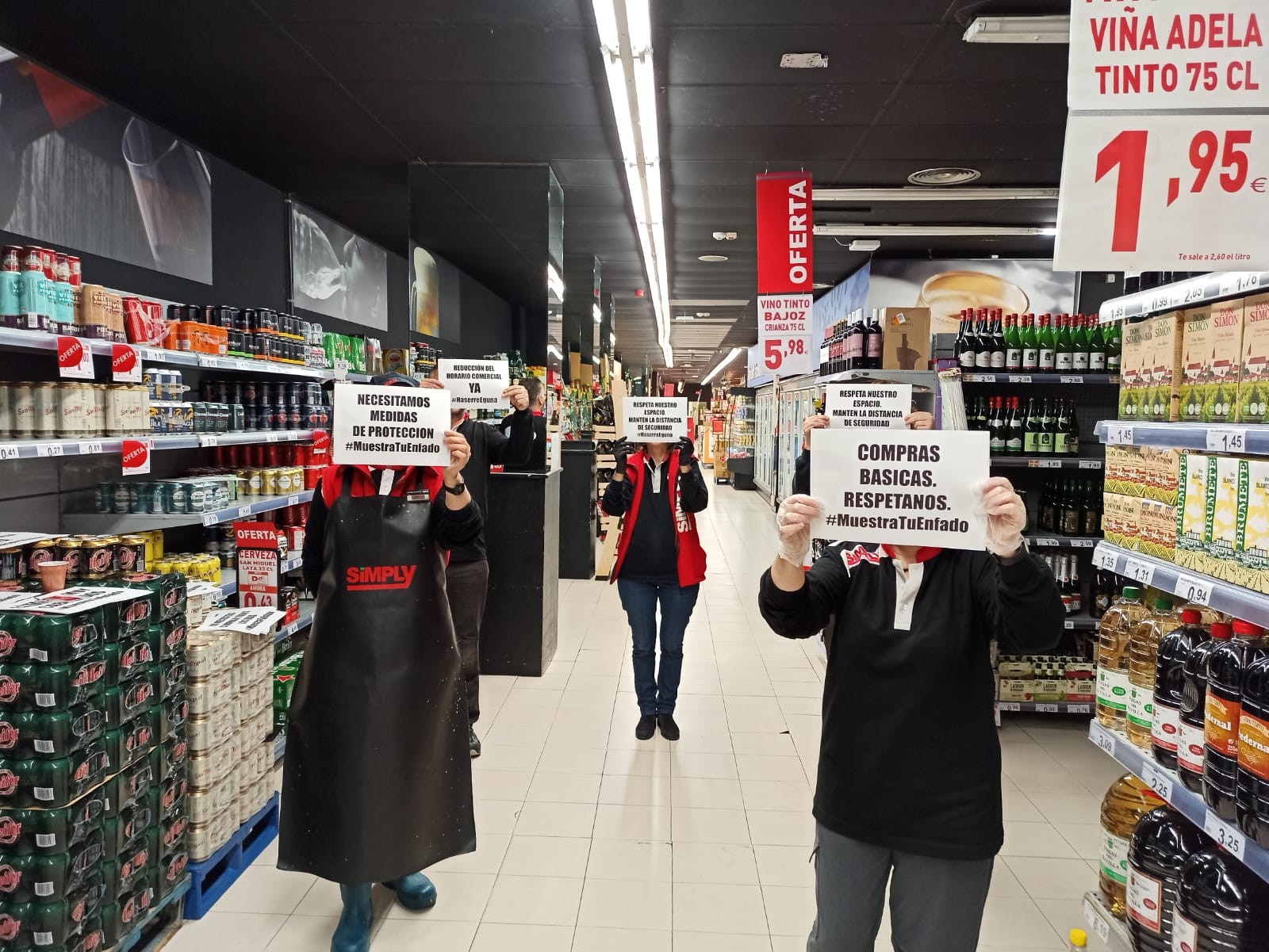 LABek “berehalako neurriak” eskatu ditu supermerkatuetako langileentzat