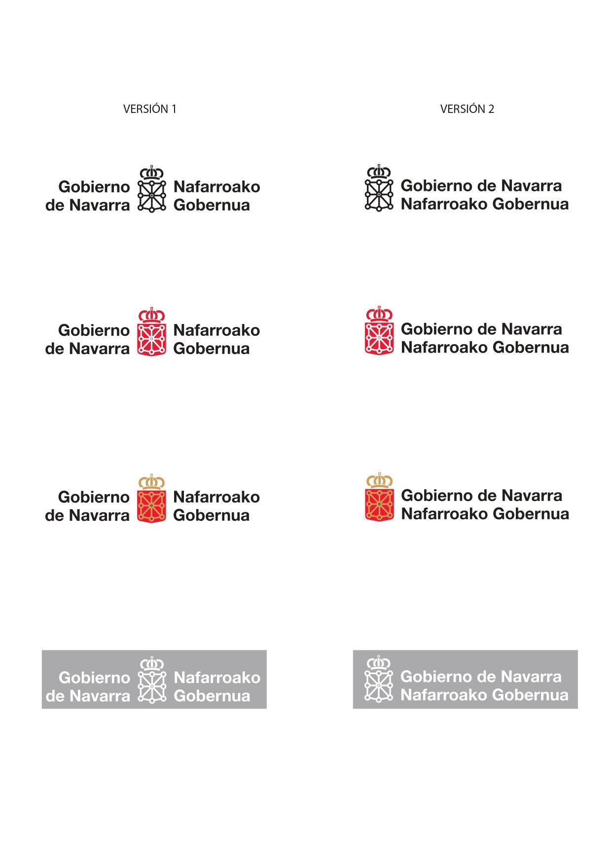 Gaztelaniari lehentasuna emanez, irudi korporatiboa aldatu du Nafarroako Gobernuak