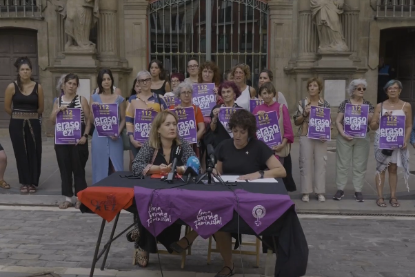 “Espazio publikoak okupatzera” dei egin dituzte emakumeak sanferminetan