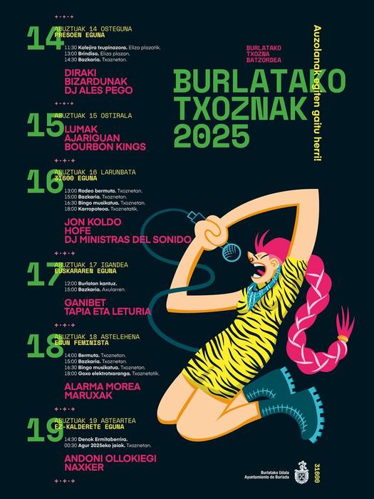 Burlatako jaiak: Hofe, Naxker, Maruxak edota Ganibet