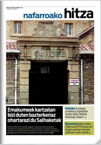 Emakumeek kartzelan bizi duten bazterkeriaz ohartarazi du Salhaketak