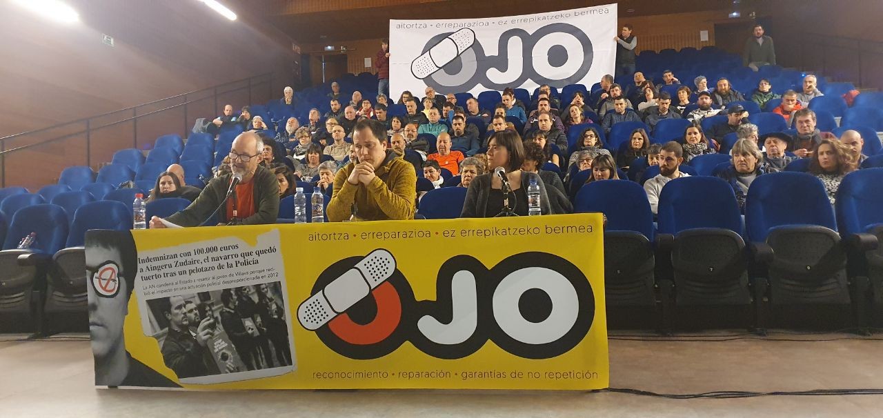 Zudaire poliziaren indarkeriaren biktimatzat aitortzeko eskatu diote gobernuari