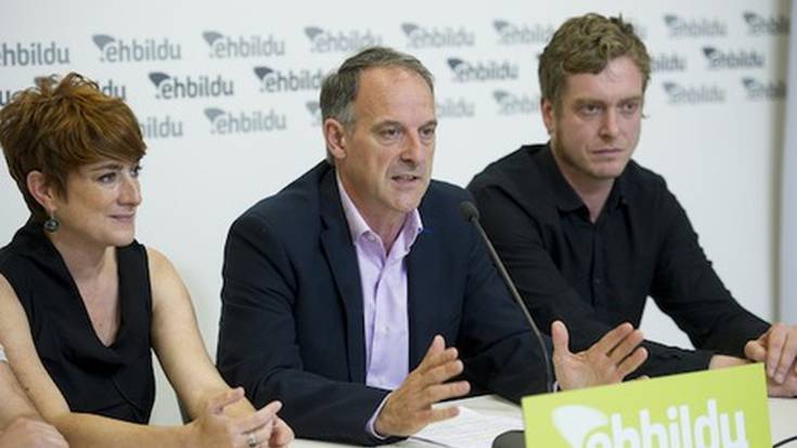 EH Bilduren parlamenturako zerrendako lehen postuetan, Araiz, Aznal eta Ramirez