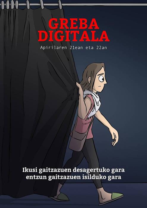 Euskal kulturgintzak bi eguneko greba digitalera deitu du