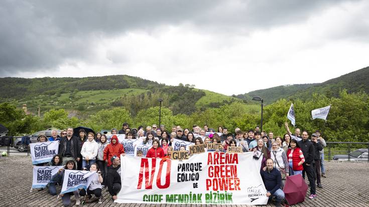 Aerosorgailuz osatutako makroproiektuaren kontra azaldu dira Odieta, Olaibar, Anue eta Esteribar