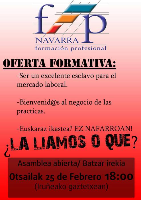 Batzar irekia: lanbide heziketa