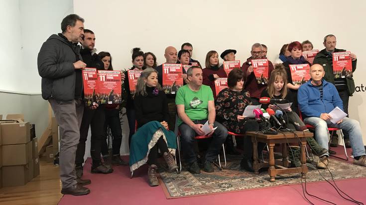 Huerta de Peraltako langileekin elkartasun jardunaldia