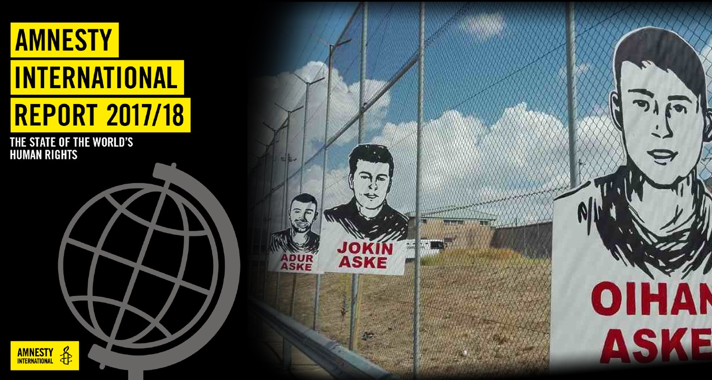 Altsasuko gazteen auzia salatu du Amnesty International-ek mundu mailan eginiko giza eskubideen txostenean 