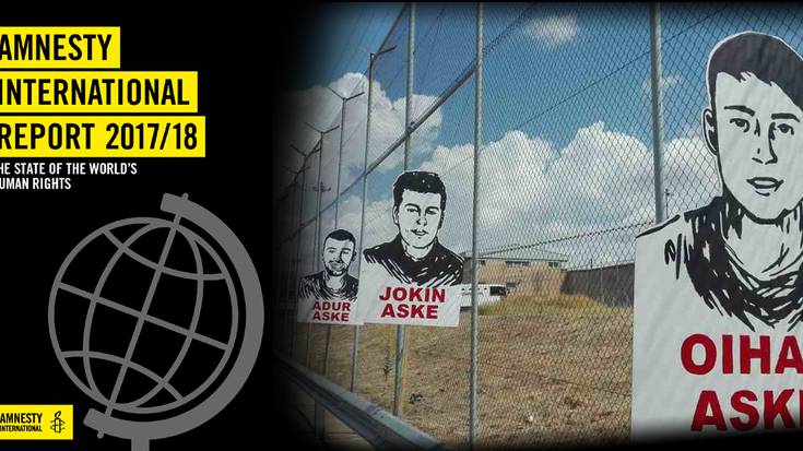 Altsasuko gazteen auzia salatu du Amnesty International-ek mundu mailan eginiko giza eskubideen txostenean 
