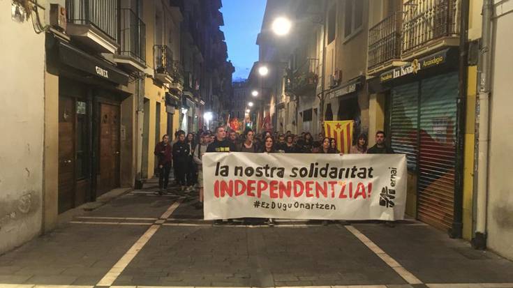 Gasteizko atxiloketen aurkako mobilizioa egin du Ernaik, Nabarrerian