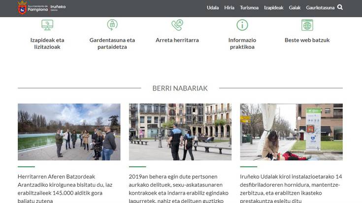 Udalaren egoitza elektronikoak 2,5 milioi erabiltzaile eta 16 milioi orrialde batu ditu urtebetean