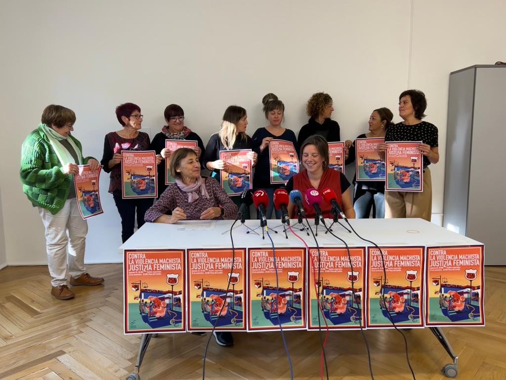 Indarkeria matxistaren biktimengan oinarritutako justizia feminista aldarrikatuko dute azaroaren 25ean