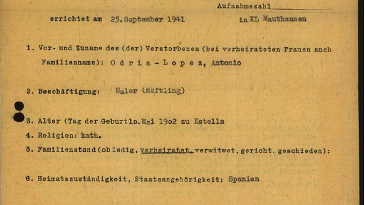 Nafarroako Gobernuak nazien eremuetara deportatu zituzten 58 nafarren errolda argitaratu du