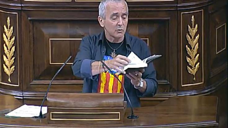 Sabino Cuadra kanporatu dute Espainiako kongresuko hizlarien tribunatik