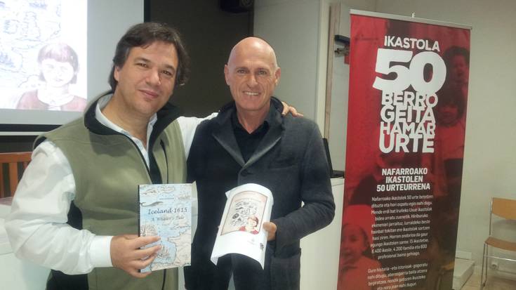 Xabier Irujo “1615 Islandia: Gartziaren istorioa” liburuaz mintzo. 