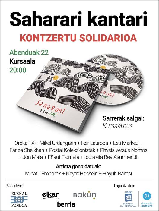 Saharari Kantari, kontzertu solidarioa