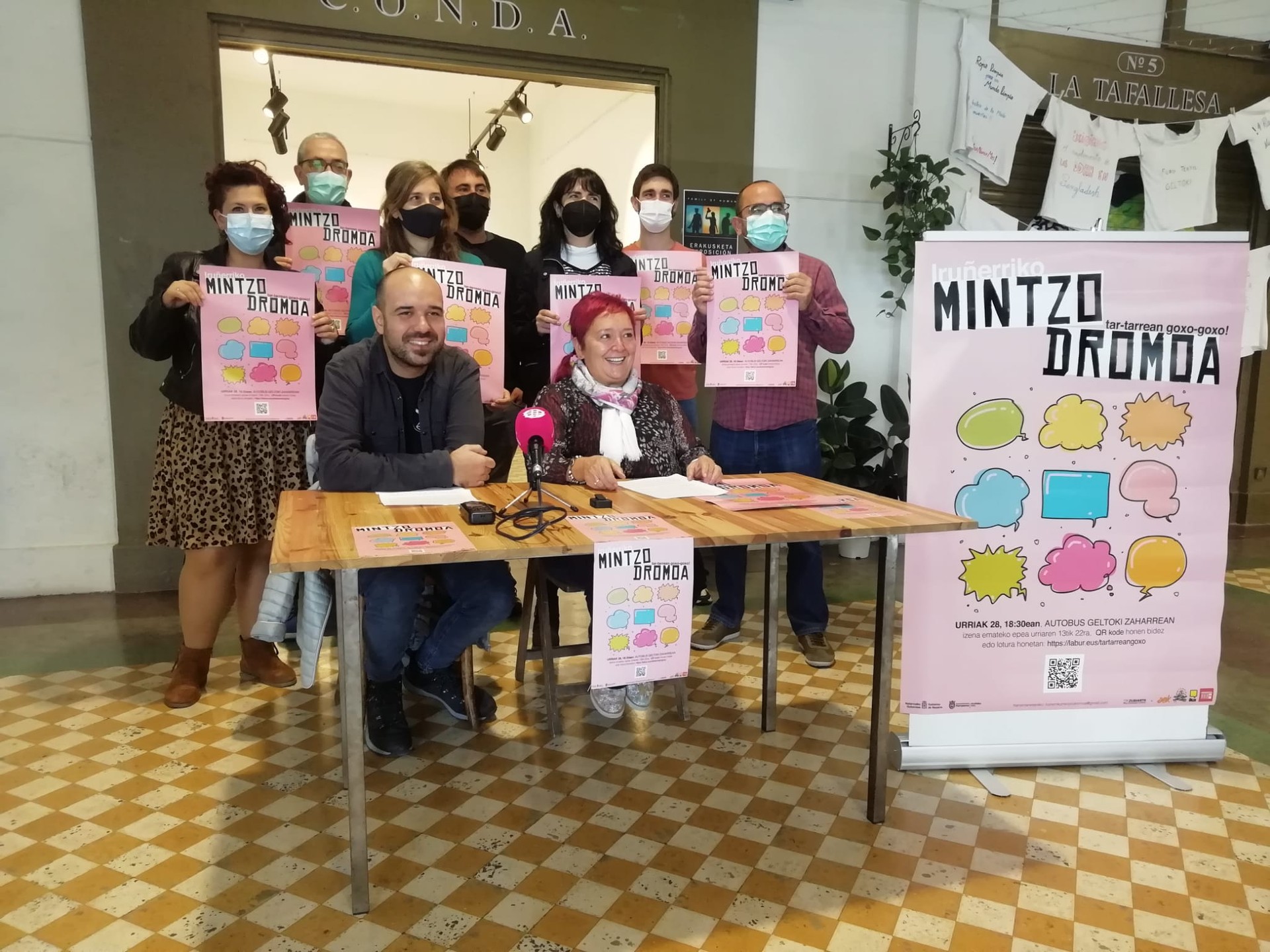 Iruñerriko lehenengo Mintzodromoa eginen dute urriaren 28an