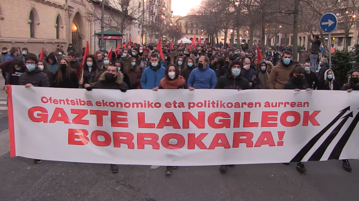 “Ofentsiba ekonomiko eta politikoaren” aurka mobilizatu da GKS Iruñean