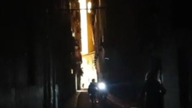 Itzalaldia izan da Iruñeko Alde Zaharrean