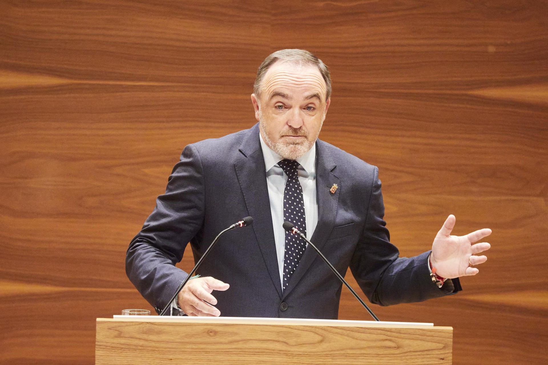 PSNren kontrako irainak bota eta gero Parlamentuko bilkura utzi du UPNk