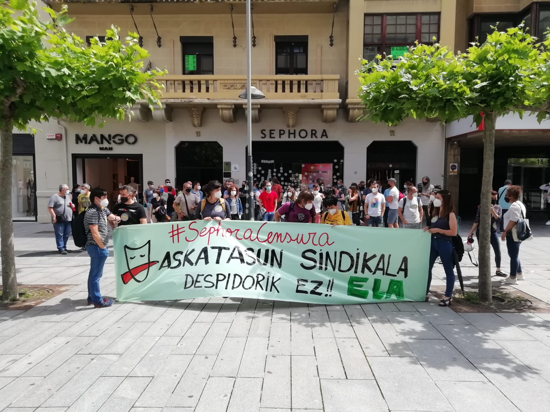 Greba eskubidea urratzeagatik demanda bat jarri dio ELAk Sephorari