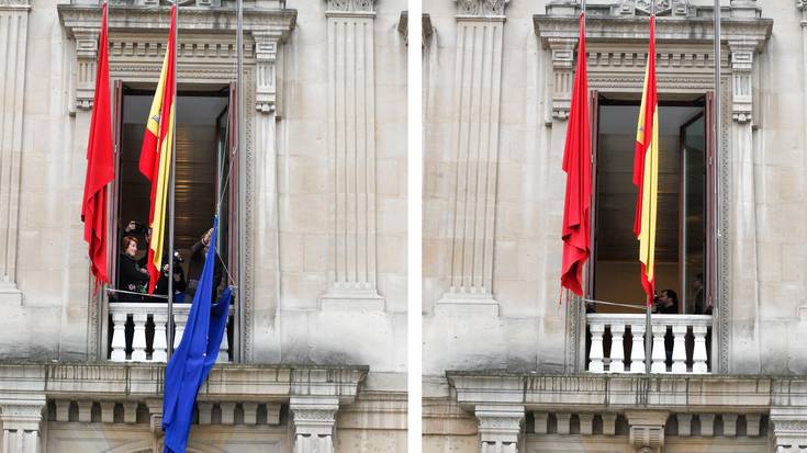 Europar Batasunaren bandera jarriko du berriz parlamentuak