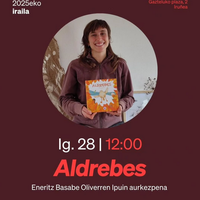 'Aldrebes' ipuinaren aurkezpena