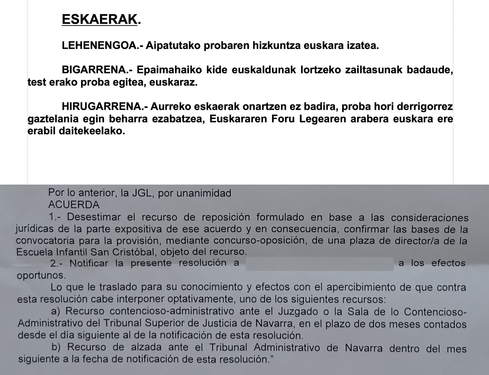 Administrazioan ere, azterketak euskaraz!