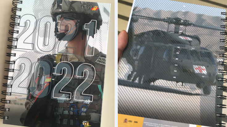 Haurren artean banatzeko agendak bidali ditu Espainiako Armadak ikastetxeetara