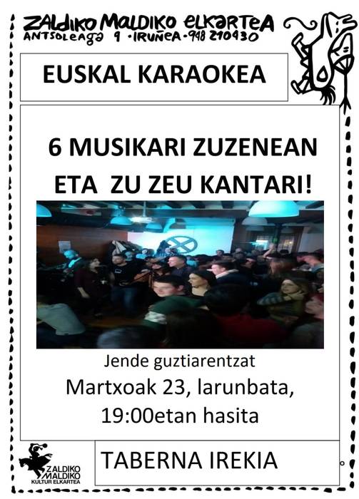 Euskal karaokea Zaldiko Maldikon