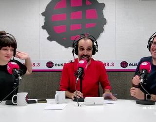 ‘Bizikleta gorriak’ proiektu solidarioaz Iosu Martirekin