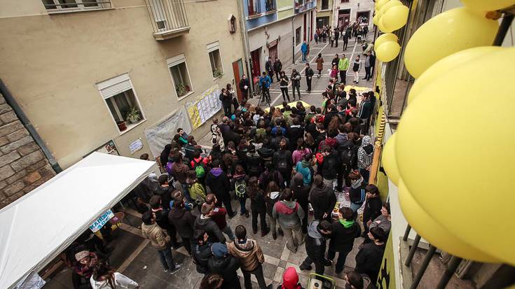 Egitarau zabala aurkeztu du Iruñeko gaztetxeak