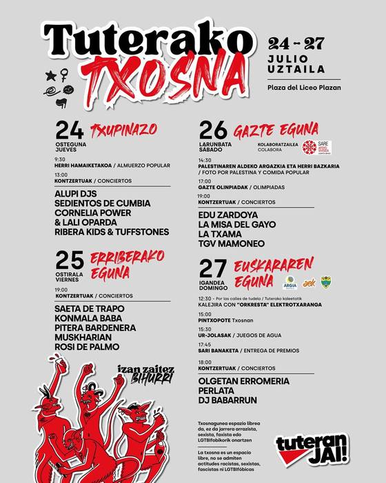 Tuterako jaiak: Sedientos de Cumbia, La txama eta Perlata