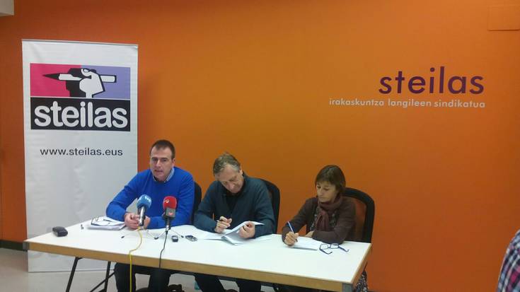 Steilas sindikatuak helegitea jarriko du euskarazko irakasleen 100 lanpostuen auzian