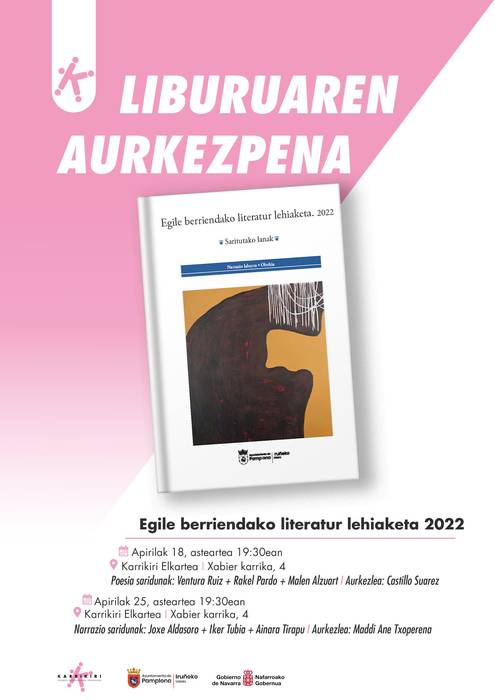 'Egile berriendako literatur lehiaketa 2022' liburuaren aurkezpena