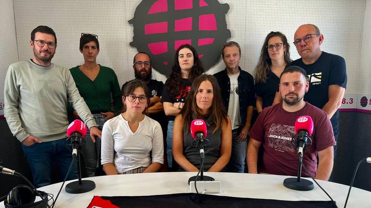 Euskalerria Irratiko lantaldea lanuzteekin bat egiten ari da