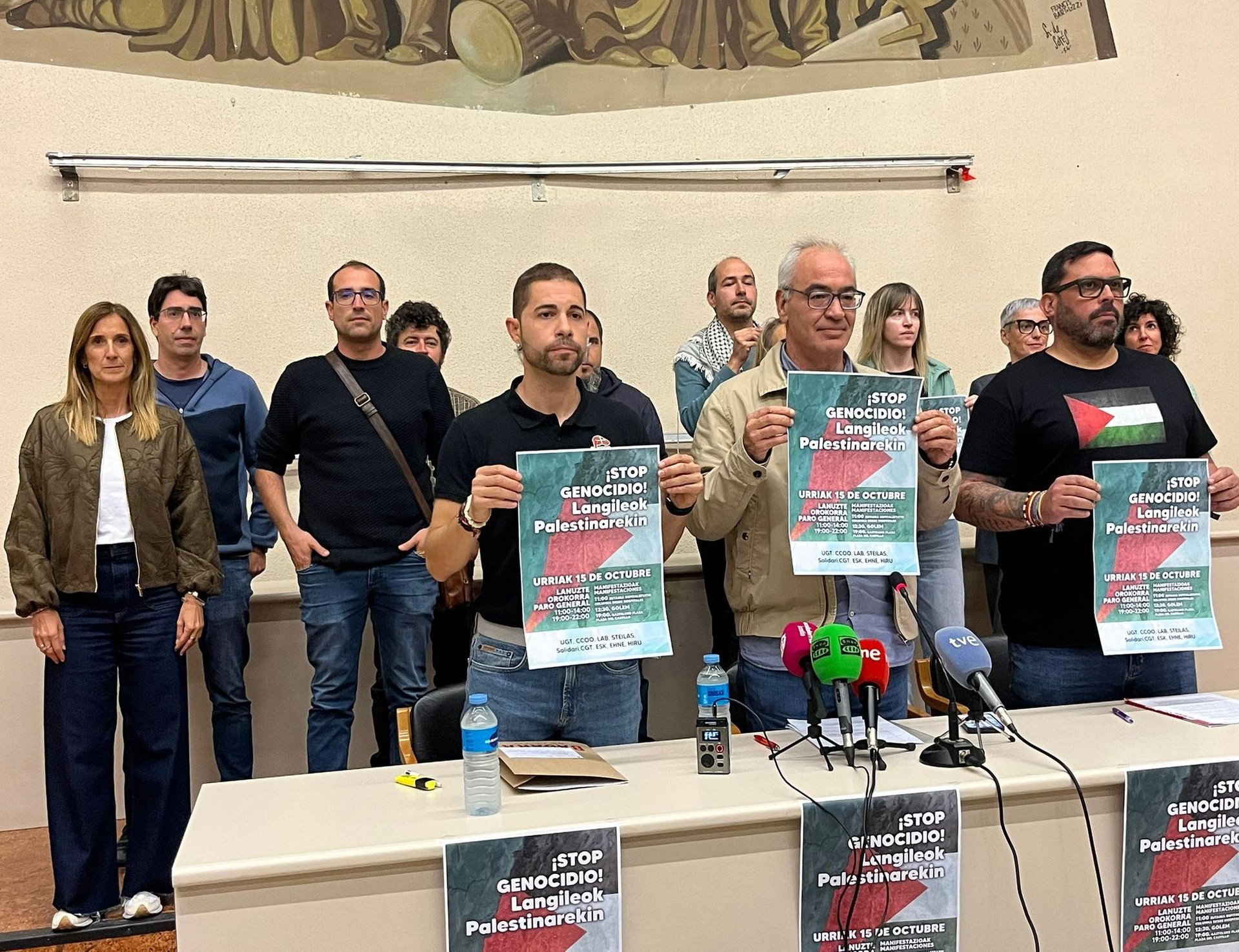 "Langile guztion parte-hartze aktiboa duen borroka eguna izan dadila urriaren 15ekoa"