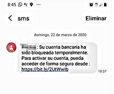 Bankuko datuetara sartzeko SMS bidezko iruzur baten berri eman dute