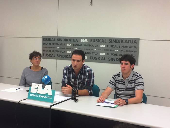 ELA sindikatuak dio zenbait arlo ekonomikotan Nafarroako Gobernuak men egiten diola Espainiakoari