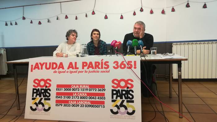 Paris 365 jantoki solidarioa ixteko arriskuan dago, ekonomia arazoengatik