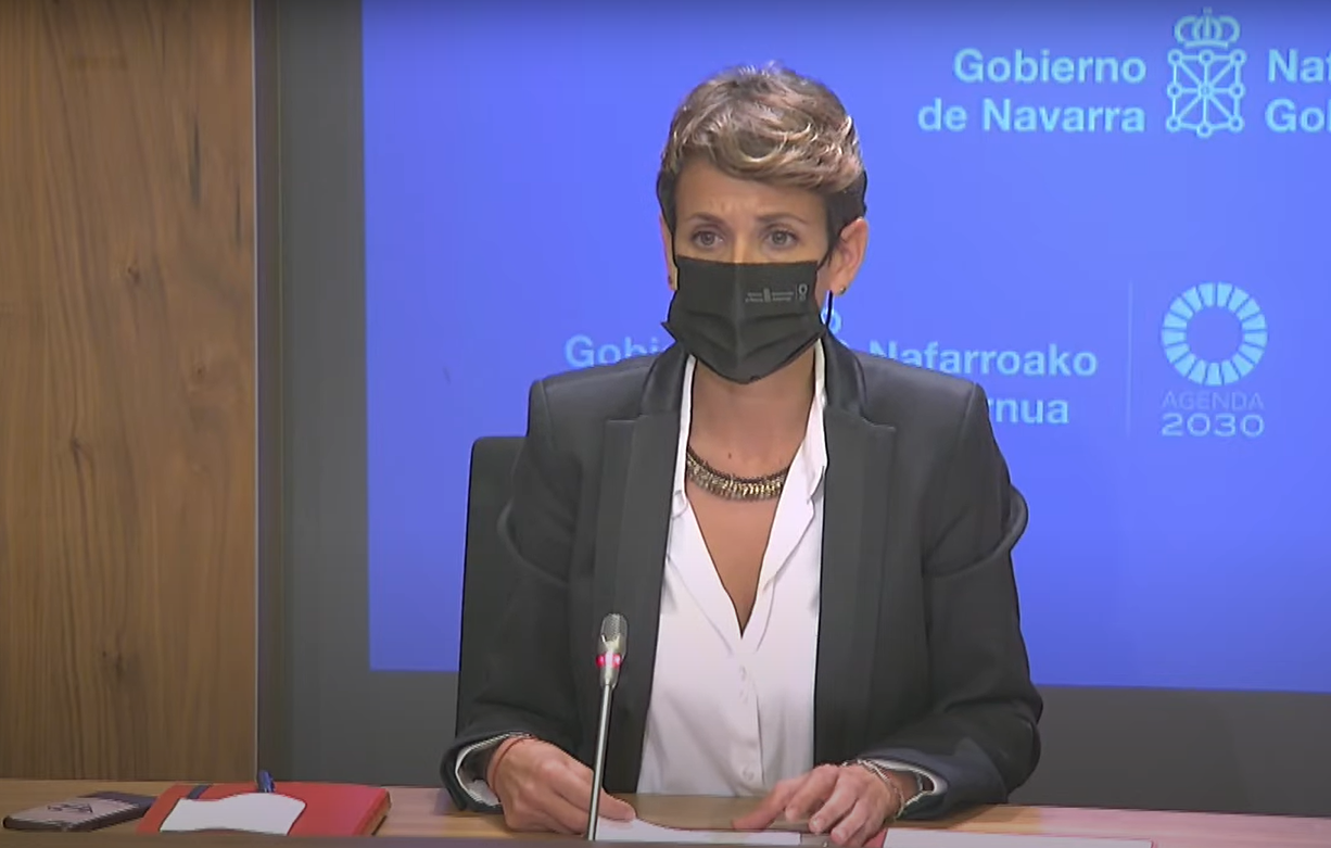 Neurri murriztaile guztiak bertan behera utziko ditu Nafarroako Gobernuak ostiralean