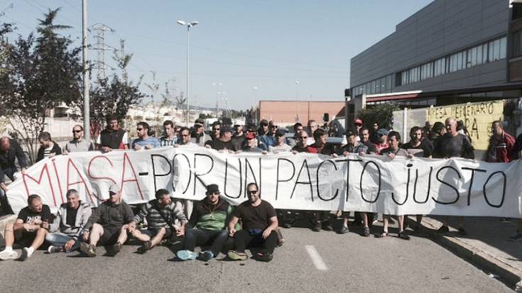 Gose greba bertan behera utzi dute Miasako langileek akordioa erdietsita