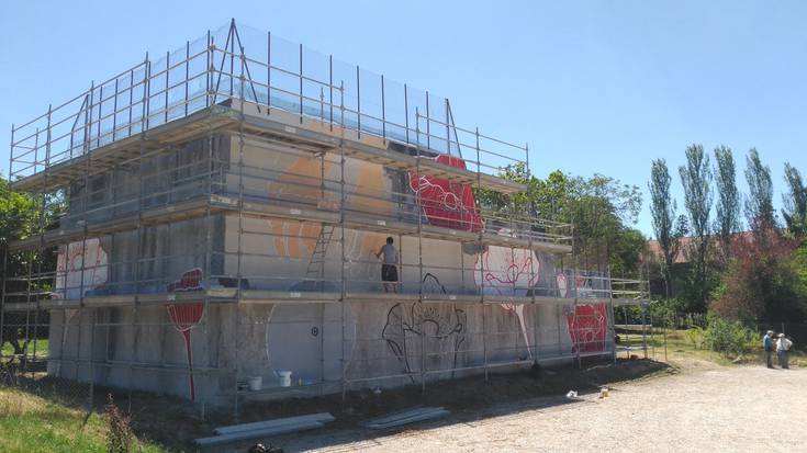 1978ko sanferminak oroitzeko horma irudia