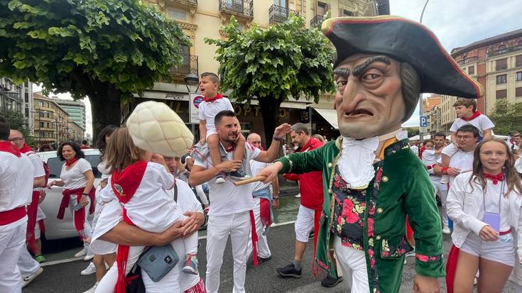 Konpartsak prozesioa lagunduko du San Fermin egunean