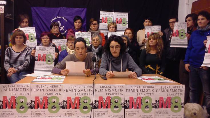 Euskal Herria feminismotik eraikitzeko deia egin dute