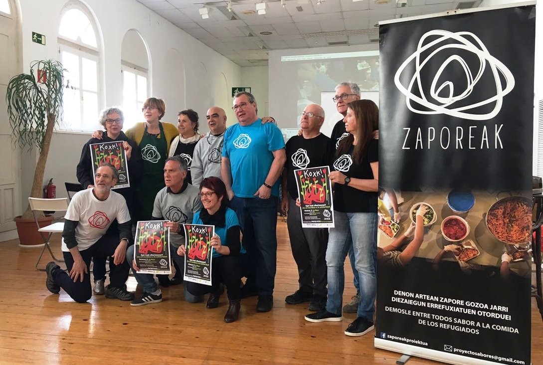 Zaporeak ekimenak 5.000 pintxo aterako ditu kalera errefuxiatuentzat dirua eskuratzeko
