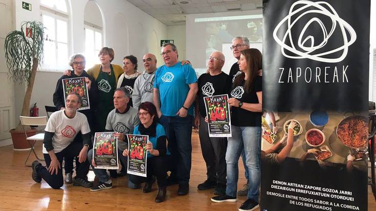 Zaporeak ekimenak 5.000 pintxo aterako ditu kalera errefuxiatuentzat dirua eskuratzeko