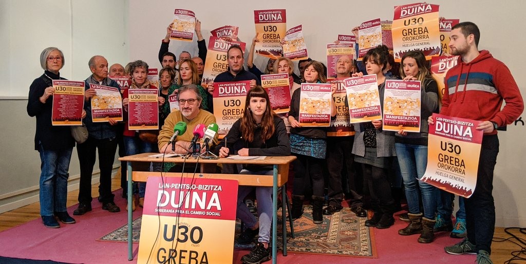 Mobilizazio egun jendetsua espero dute Greba Orokorraren deitzaileek