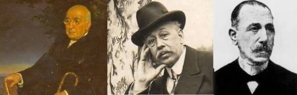  Arturo Campión, Hermilio de Olóriz eta Julio Altadill  historialariei emanen diete Nafarroako Urrezko Domina